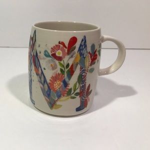 Anthropologie Starla Halfmann Monogram Mug